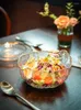 Skålar japanska phnom penh glas sallad skål set hushåll ris soppa frukt tallrik kreativ nordisk stil dessert bordsartiklar