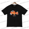 Herren T-Shirts 22SS Melting Mizi Flag Broken Head Bear Kurzarm T-Shirt Männer und Frauen Paare High Street Halbarm T230314