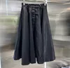 fallow Designer womens dress fashion re-nylon Casual Dresses summer super large skirt show thin pants party skirts black Size S-L