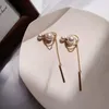 Boucles d'oreilles mode Simple tempérament perle boucle d'oreille pour les femmes Style coréen couleur or accessoires fins bijoux à la mode cadeaux