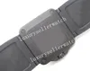 Мужской супер -дайвер 42 -мм белый циферблат с точками с точками резины резиновый ремешок с жесткими пряжками с твердым корпусом с подробной гравировкой черные листовые наручные часы сапфир