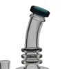 SAML 21,5 cm hohe Bong-Wasserpfeifen Mini-Ei-Fab-Perkolator-Bongs Rauchen Wasserpfeifen dickes Glas Dab-Rig-Verbindungsgröße 14,4 mm PG3005
