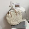 Designer-beach bags High-capacity Round Straw Bag in Summer 230301