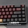 GMK Red Samurai Clone Keycap Profil OEM PBT Keycaps Noir Rouge 135 Key Caps Set pour clavier mécanique MX Switch Custom