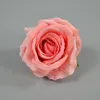 20 pezzi teste di fiori di rosa di seta rosa vivida di velluto per la decorazione di interni di nozze piante finte decorative per la casa