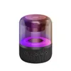 Hög röst bärbar högtalare bt utomhus subwoofer bas trådlöst tf korthögtalare mini rgb transparent högtalare dator bluetooth högtalare vattentät