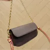 Borsa a tracolla M81911 IVY WALLET ON CHAIN Designer Lady Clutch Borsa da sera con patta Borsa a mano Tote Hobo