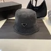 Luxe Ontwerpers Heren Dames Emmer Hoed Voorzien Hoeden Zon Voorkomen Bonnet Beanie Baseball Cap Mutsen Gewassen Denim Katoen Vissershoed