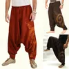 Heren Broek Casual Elastische Taille Baggy Hippie Yoga Harem Mannen Boho Gypsy Aladdin Alibaba 230314