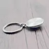 Keychains BTWGL 2020 Personality Dart Target Keyring Jewelry Pendant Convex Glass Friends Gift L230314