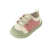 First Walkers 12.5-17cm merk Baby Spring First Walkers 0-6 jaar Kids Girls Kindergangen schoenen Patch Fashion Child Canvas Sneakers Shoe 230314