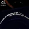 Wedding Jewelry Sets ASNORA High Quality Cubic Zirconia Bridal Wedding Jewelry Water Drop Necklace Lady Pendant Four Piece Set Party Accessories 230313