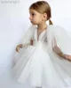 Abiti da ragazza Neonate Matrimonio Abito in tulle Infantile Grandi volant Manica Principessa Abito da ballo Bambini Abiti di lusso spagnoli vintage Vestiti per bambini