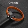 Charm Bracelets Men Bracelet Genuine Leather Bangle Retro Cuff Classic Hooks Wristband Women Jewelry Gifts