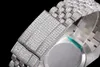 Смотреть мужской бизнес Полный автоматический механические часы Full Diamond 2300 Скута, инкрустанный с Diamond Sapphire Sapphire Anty-Scratch