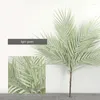 Fleurs décoratives Pc plantes artificielles faux arbres d'herbe pour la décoration intérieure feuilles de palmier en plastique Branches d'arbre décoration bureau