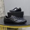 20323 RENYLON BRUSHED LEATHER SNEWERS SHOES MEN GABARDINE TRIANGL TRIANGL TROINER