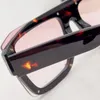 Rauchlinsen angereichert Sonnenbrille Niete Fashion Party Goggle Brille 0335 Luxus-Designer-Bügel Signature-Brille Integrierte Nasenpads schwarze Acetat-Sonnenbrillen