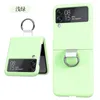 Cas de bague pour Samsung Galaxy Z Flip 3 Flip 4 5G COUVERTURE DU CAS D'ACCORD