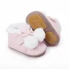 Primeiros caminhantes 0-18m Baby Girls Sapatos de meninas de inverno botas de neve casual confortável que não deslize sola macia