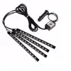 CAR RGB LED -strip SMD 10W Automobiles Interiör Dekorativ atmosfär i lysslampan Remote Control 12V Cars Interiors Lights Crestech168