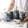 Acessório de banho Conjunto de cerâmica de cerâmica Sky Sky Banheiro de cinco peças Terce-tenemetries escovando a enxagueira de copo de lance de calção de lação