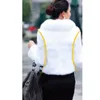 Pelliccia sintetica da donna Faroonee Cappotto elegante addensato Capispalla caldo Giacca invernale da donna Manica lunga Bianco Nero Taglie forti 3XL Q1600