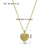 Collane con ciondolo Fashion Tiny Heart Dainty Collana iniziale Girocollo color oro per regalo di gioielli da donna