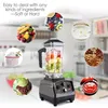 Juicers BioloMix 3HP 2200W Zware commerciële kwaliteit Timer Blender Mixer Juicer Fruit Keukenmachine IJs Smoothies BPA-vrije pot van 2 liter 230314