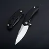 Fabrikspris G0095 Flipper Folding Knife 5CR13Mov Stone Wash/Satin Blade G10 Handle Ball Bearing EDC Pocket Folder Knives Outdoor Tools Tools