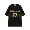 Marca de moda masculina camiseta feminina Hip Hop Flocking Print Tees Lovers STREEWATHE DOURS Tamanho S-XL