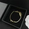 Womens Chain Bracelets Designer Jewelry Gold Pendant Mens Silver Diamond Bracelets For Women Luxury Fashion Golden Chin Bracelets Go