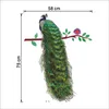 벽 스티커 중국 스타일 공작 공작 스탠딩 브랜치 거실 현관 TV 배경 장식 이동식 벽지