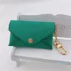 Keychains lanyards unisex Designer Key Pouch Fashion lederen portemonnee Mini Wallets