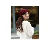 Beret Fashion Women Beret Hat for Women Beal Cape Cap Flower francuskie trylby wełna miękka stewardess Hat Gorras Planas 230314