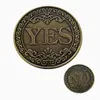 Crafts Ja of geen geluksbesluit Coin Bronze herdenkingsmeld Retro Home Decor Classic Magic Home Decoratie