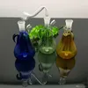 Rökande rör färgade mini yali glas hotpot grossistglas vattenrör tobak tillbehör glas
