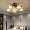 Подвесные лампы роскошные хрустальные потолочные лампы для гостиной американский европейский стиль