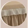 Bed Skirt RainFire All-Season Thickened Plus Flower Lace Bed Skirt Anti-slip Bed Spreads with Band Three-piece Set with Pillowcases 230314