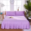 Sängkjol Fashion Nordic Bed Kjol Bed Breads Elastic Madrass Cover King/ Queen/ Full/ Twin Fitted Sheet For Single Double Bed 230314