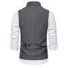 Mens Vests Gilet hommes Double boutonnage costume gilets hommes hommes sans manches costume gilet gilet Vintage formel Blazers gilet pour mariage chaleco 230313