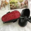 First Walkers Red Love Mokassin Sparkling Custom Handmade Strass Baby Show Taufe Mädchen Schuhe Kleinkind First Walkers Sapatos Toddle Sneaker 230313