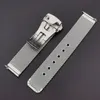 20mm 22mm Silver Steel Folding Deployment Clasp Bracelet Watchband Strap For Omega Watch