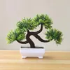 Fiori Decorativi Bonsai Artificiali Pianta Di Pino Accogliente Albero Di Saluto Falso Con Alberi Di Plastica In Vaso Per La Decorazione Dell'ufficio Domestico Di Nozze