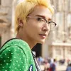 Lunettes de soleil pour hommes de luxe pour femmes Cadre de lunettes en métal familial Jiangnan même hommes artistiques littéraires coréens femmes peuvent être équipés de myope