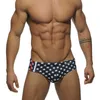 Mäns badkläder Nya män Brand Swimming Trunks Vattentät baddräkt Mannen Dykning Swimsuit Sexig låg midja Briefs andningsbara sommarstrandshorts L230314