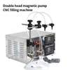 New Automatic Double Single Head Magnetic Pump CNC Desktop Liquid Filling Machine LT-138 Perfume Filler Device for Wine Juice