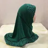 Roupas étnicas Meninas muçulmanas Hijab cachecol leopardo Cor Match Match Headwrap Islâmico Burqa Hijabs Shawl de turbante por 2-7 anos