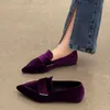 GAI Dress Women Flats Ballet Dance Pointed Toe Sandals Spring Designer Loafers Shoes Suede Casual Sport Walking Zapatillas 230314