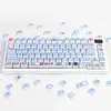 127 touches/ensemble XDA profil petite amie amour capuchons de clés PBT MX Switche bricolage personnalisé bleu Keycap pour capuchon de clavier de jeu mécanique